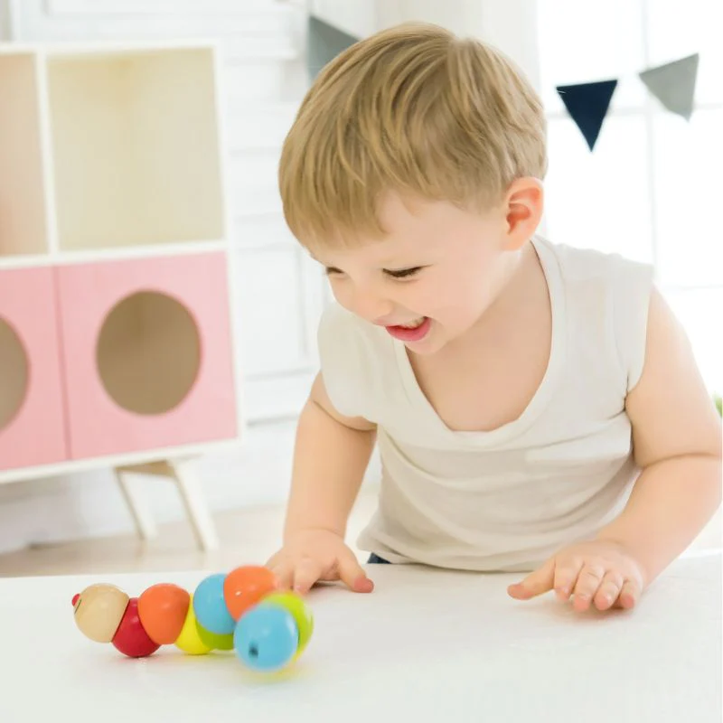 Classic World Wooden Caterpillar Rainbow - Image 3