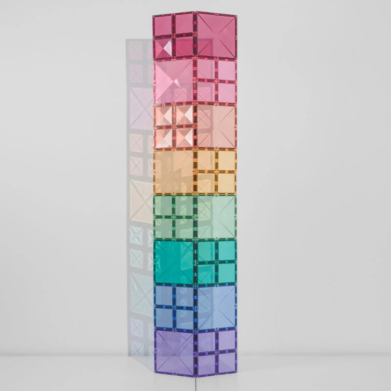 Connetix Magnetic Tiles 40 Piece Pastel Square Pack - Image 6
