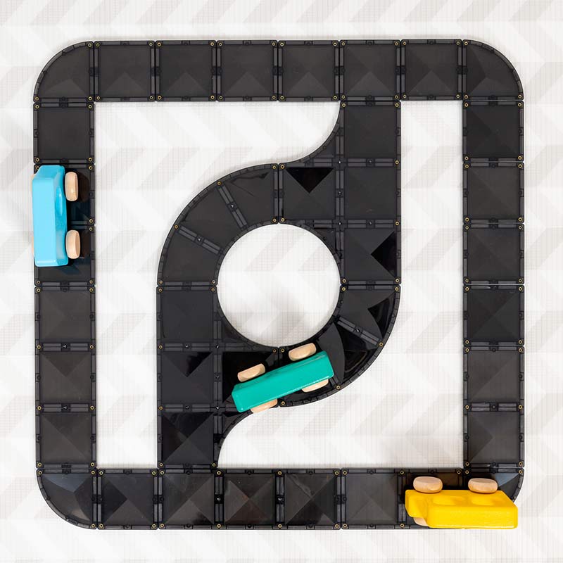 Connetix Magnetic Tiles 48 Piece Roads Creative Pack - Image 7