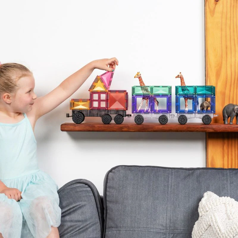 Connetix Magnetic Tiles 50 Piece Pastel Transport Pack - Image 11