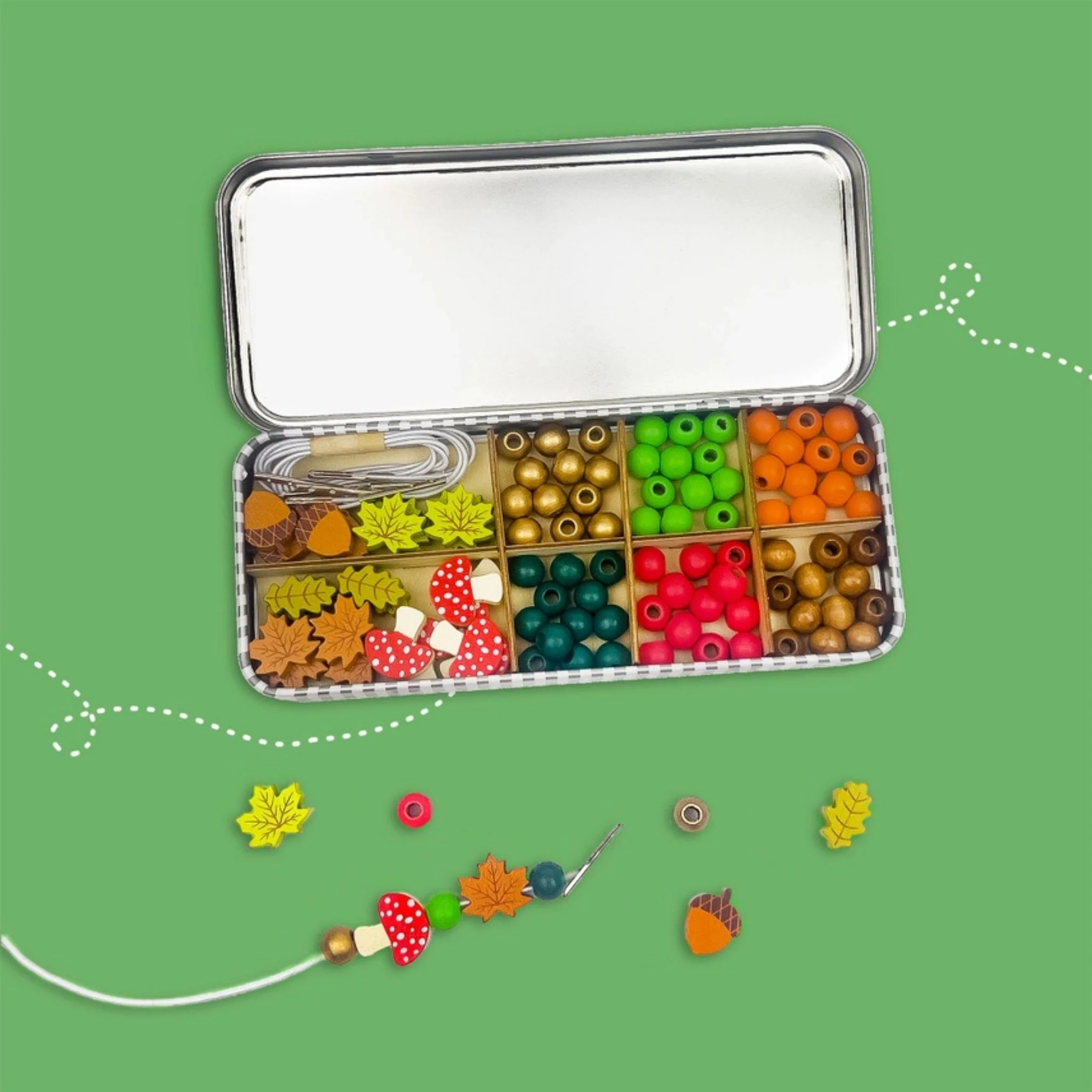 Cotton Twist Bracelet Beading Kit - Forest - Image 5