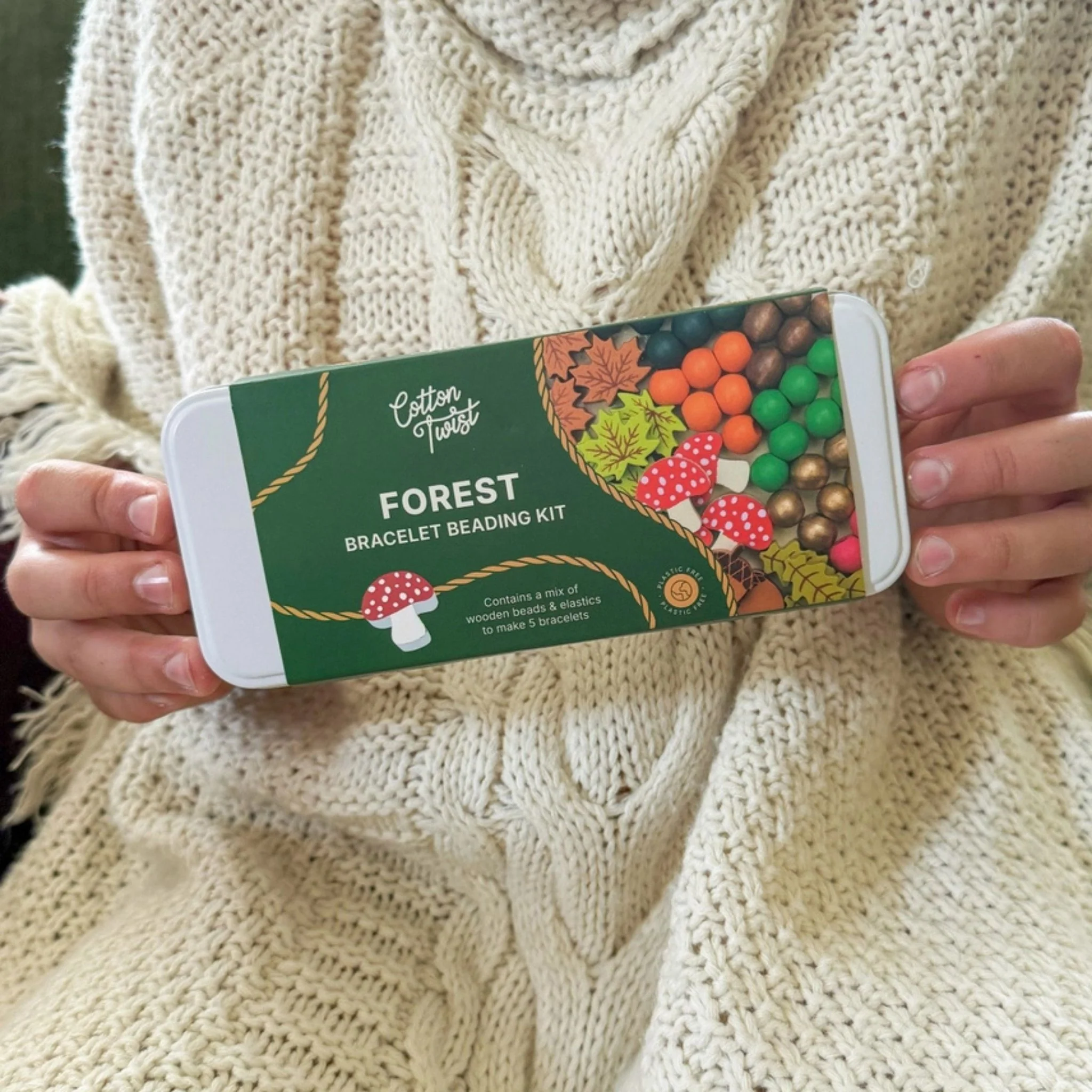 Cotton Twist Bracelet Beading Kit - Forest - Image 6