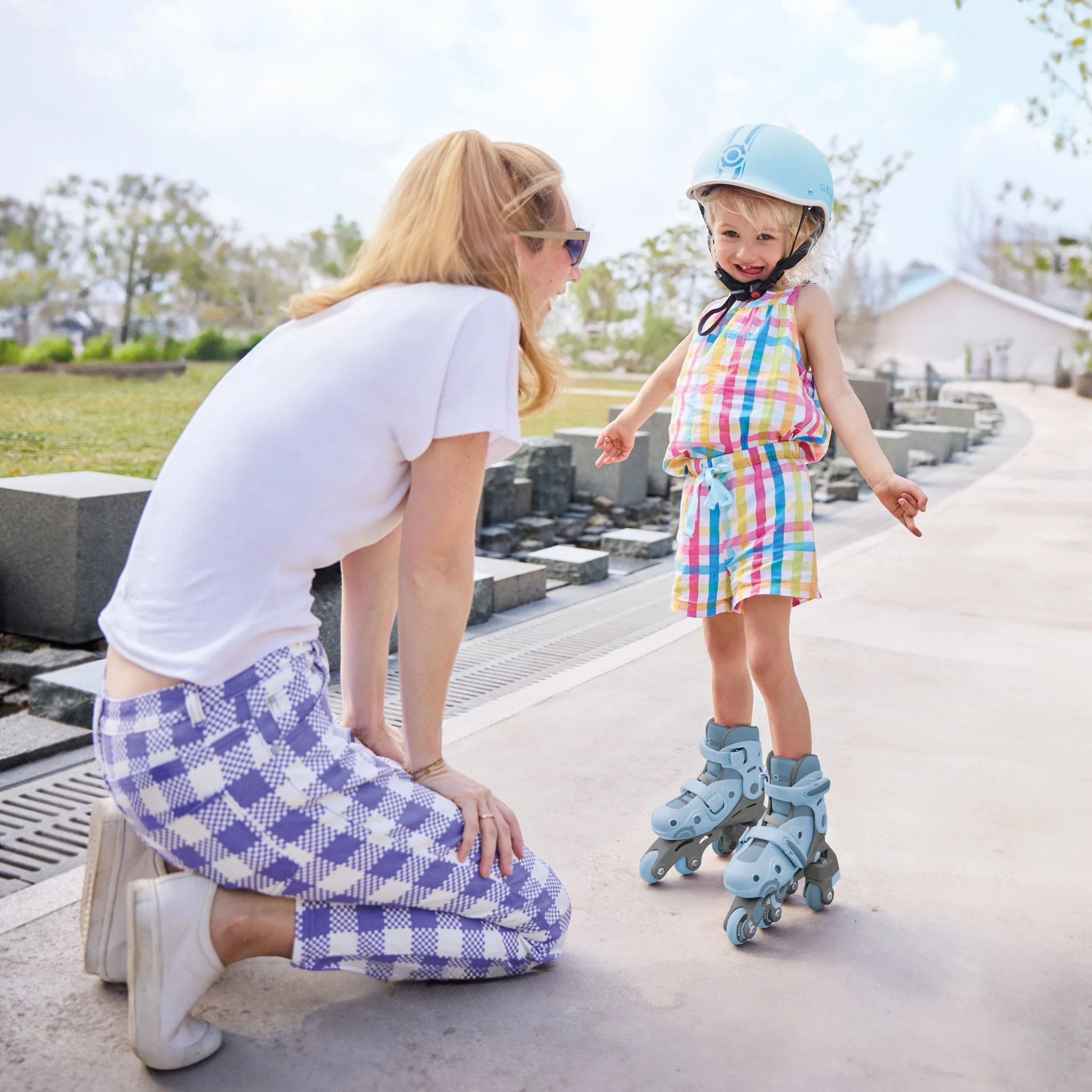 Globber 2 in 1 Learning Skates - Ash Blue - Image 4