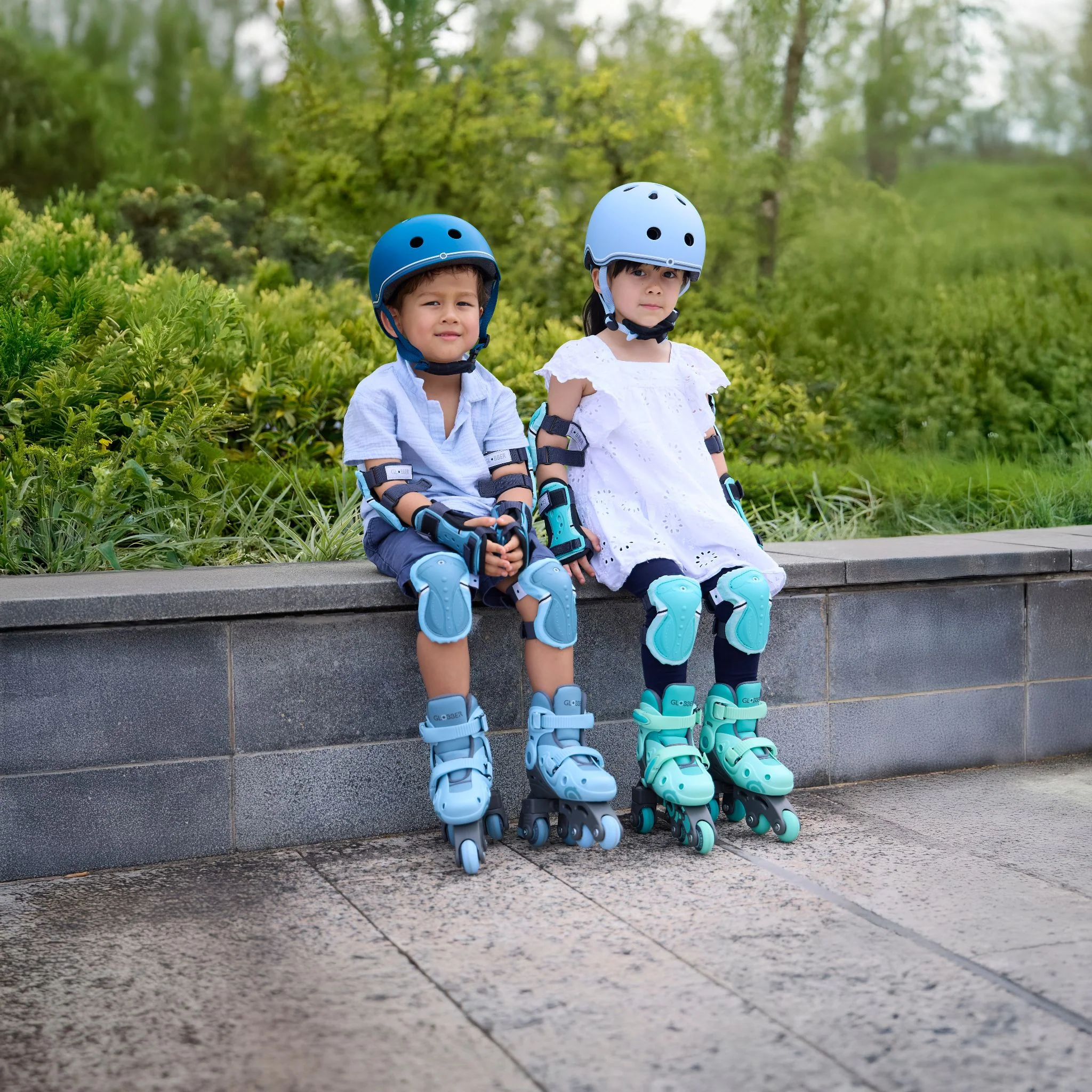 Globber 2 in 1 Learning Skates - Ash Blue - Image 6