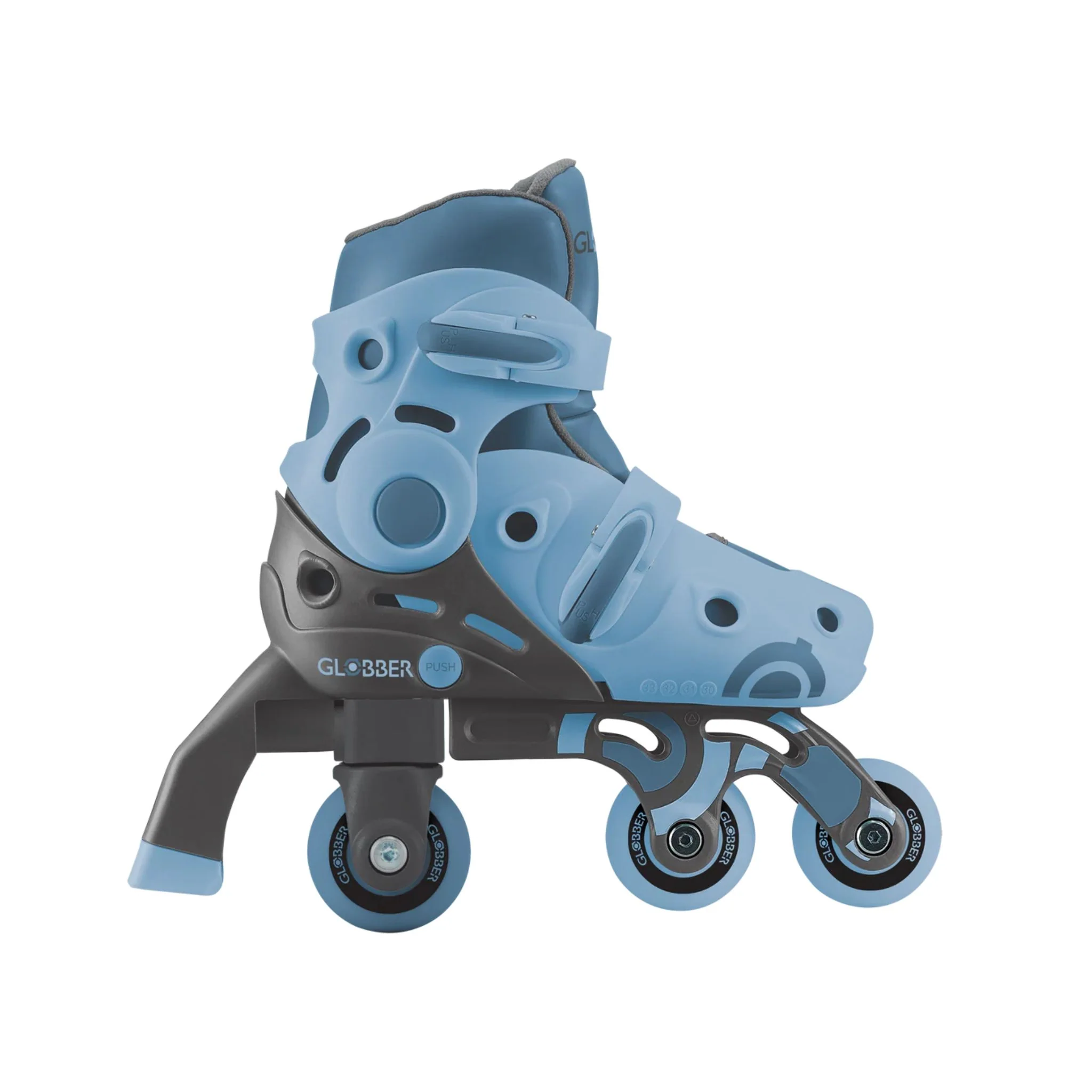 Globber 2 in 1 Learning Skates - Ash Blue - Image 7