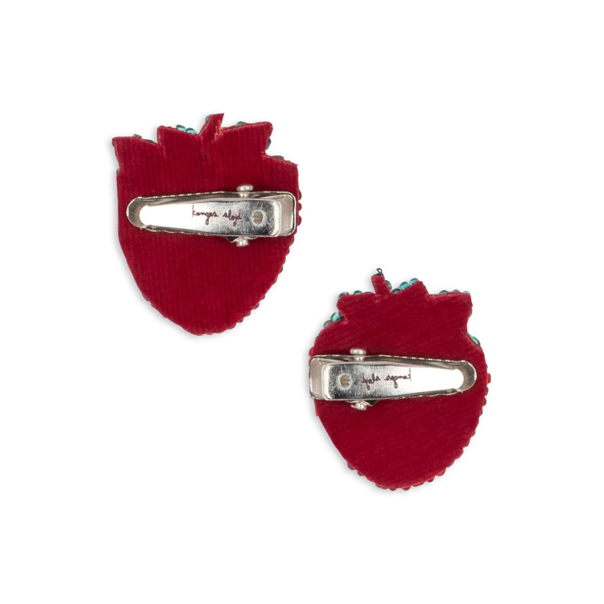 Konges Sløjd Strawberry Beaded Hair Clips - Image 4