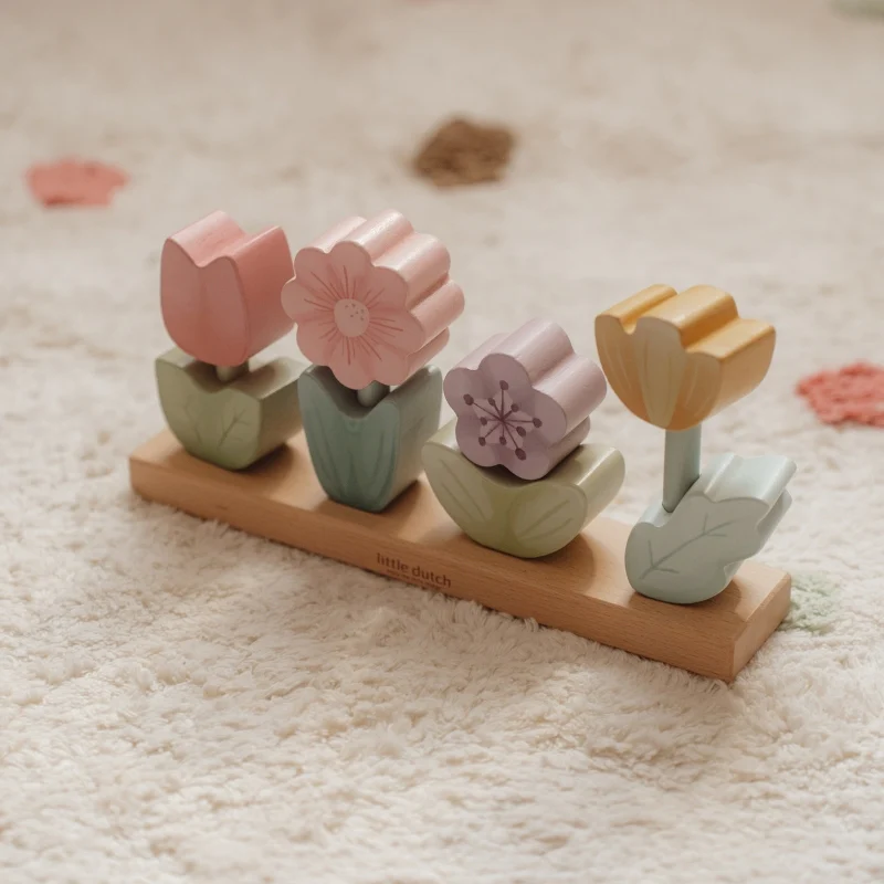 Little Dutch Flowers Stacking Puzzle - Fairy Garden - Image 3