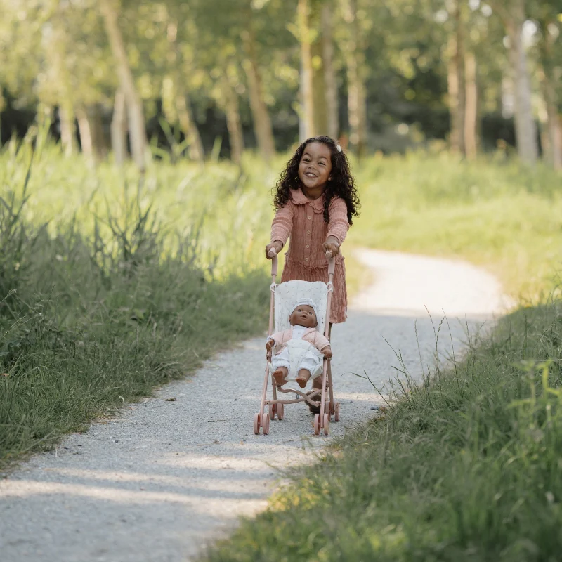 Little Dutch Metal Doll Stroller - Pink - Image 12