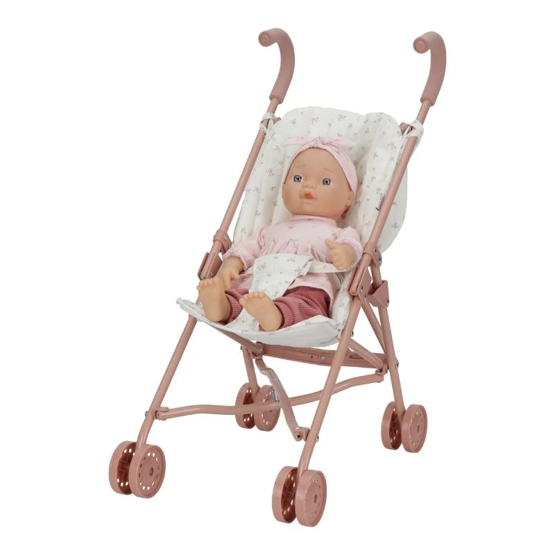 Little Dutch Metal Doll Stroller - Pink - Image 7