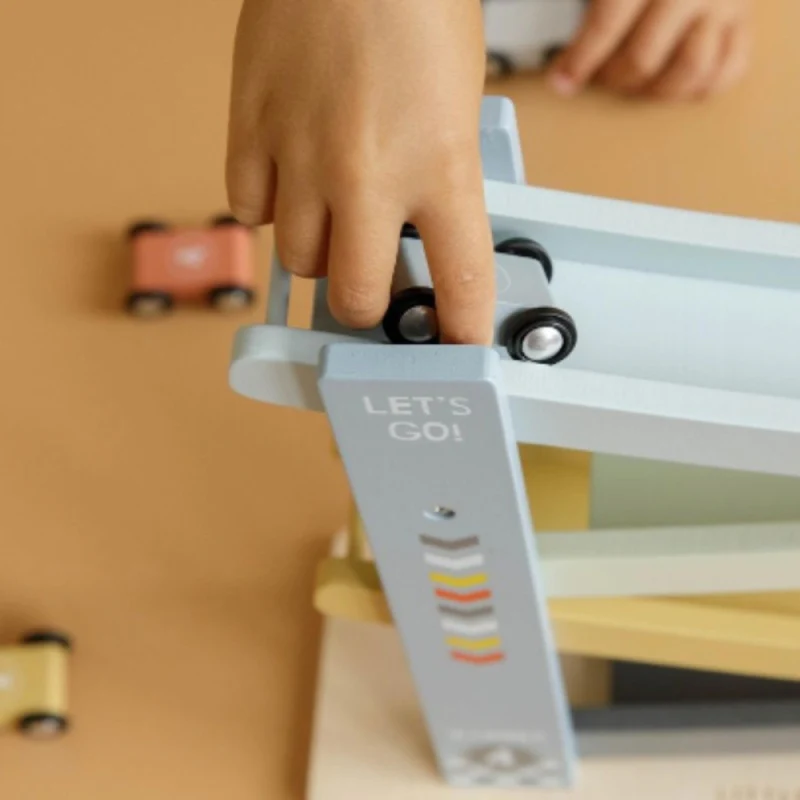 Little Dutch Ramp Racer Cars - Blue - Image 6