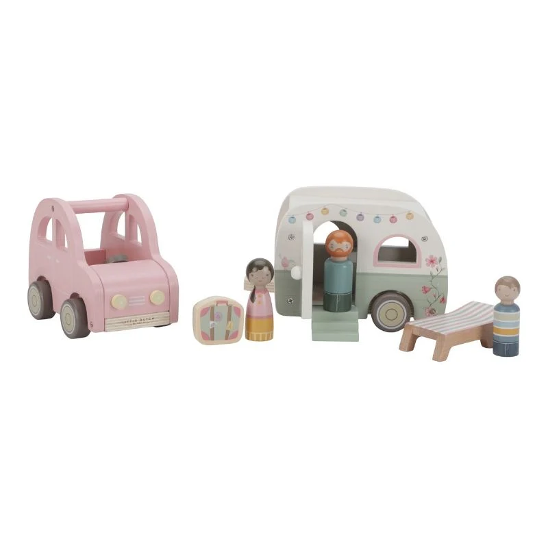 Little Dutch Toy Car with Caravan - Image 11