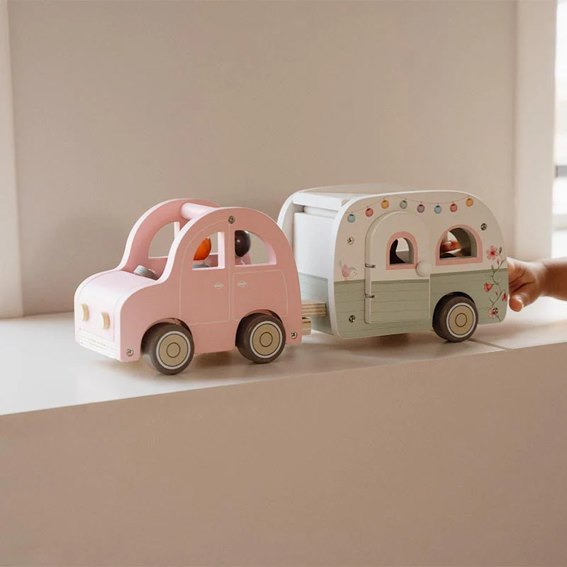 Little Dutch Toy Car with Caravan - Image 5