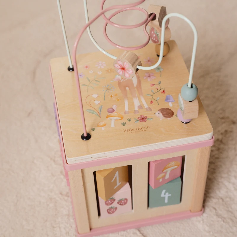 Little Dutch Wooden Activity Cube - Fairy Garden - Image 4