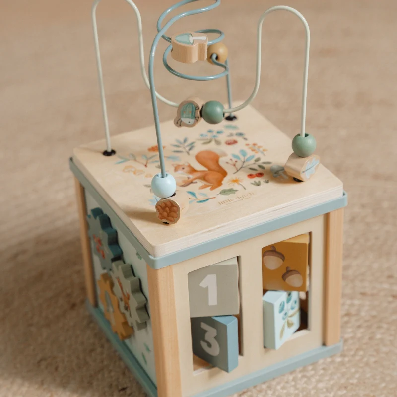 Little Dutch Wooden Activity Cube - Forest Friends - Image 5