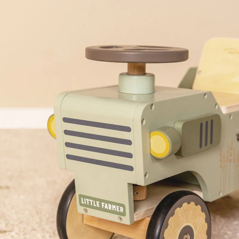 Little Dutch Wooden Ride On Tractor - Image 5