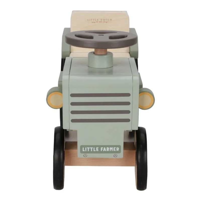 Little Dutch Wooden Ride On Tractor - Image 9