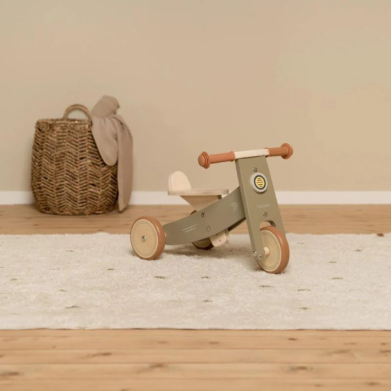 Little Dutch Wooden Tricycle  - Olive - Image 3