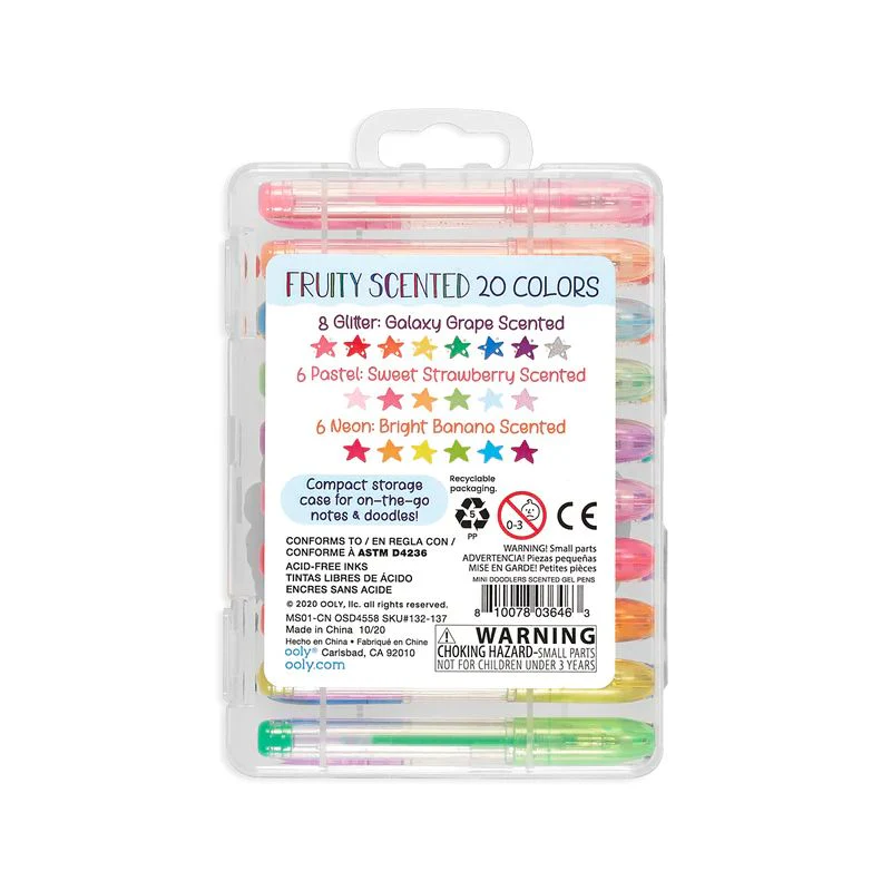Ooly Mini Doodlers Fruity Scented Gel Pens - Set of 20 - Image 5