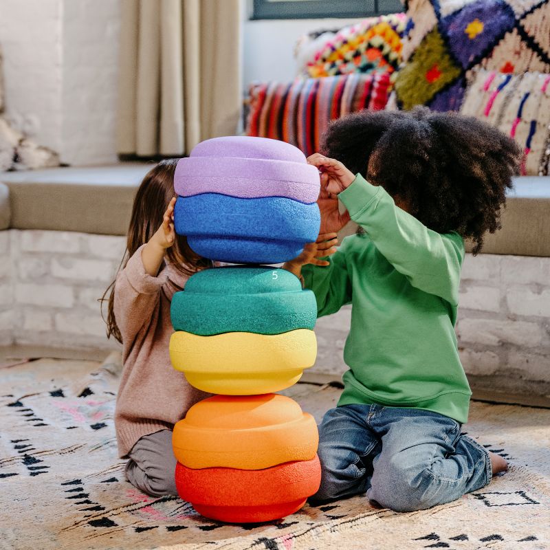 Stapelstein Stepping Stones - Rainbow Classic Set Of 6 - Image 7