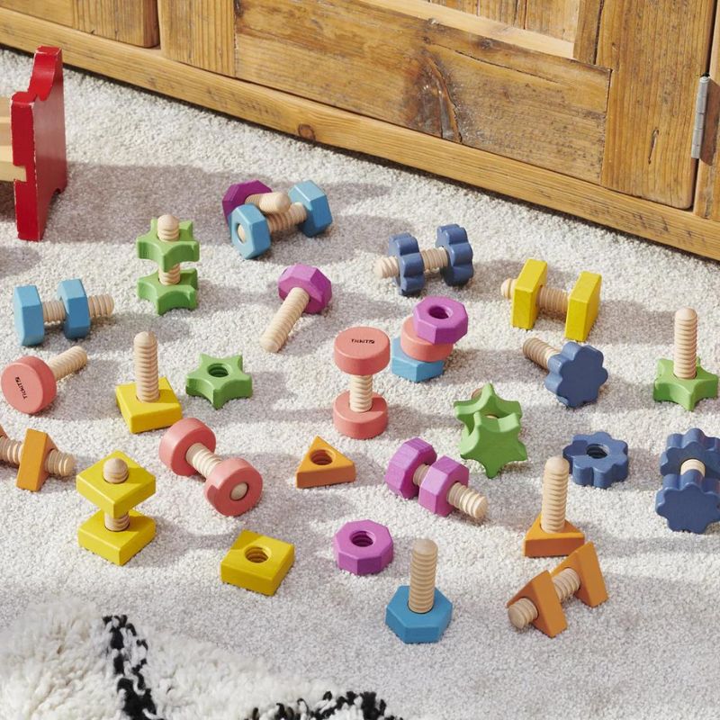 TickiT Rainbow Wooden Nuts & Bolts - Image 6