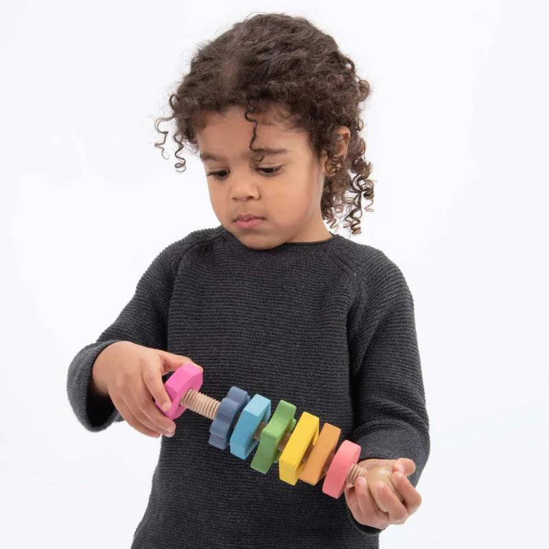 TickiT Rainbow Wooden Shape Twister - Image 6
