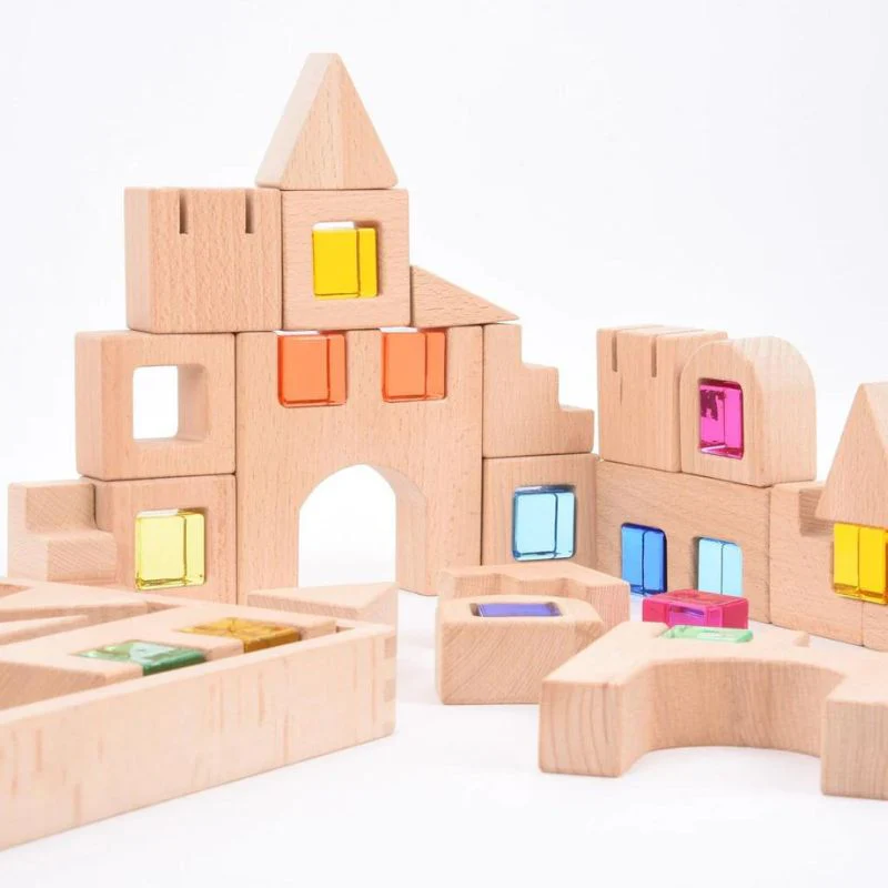 TickiT Wooden Building Gem Blocks - Image 5