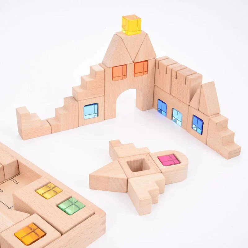 TickiT Wooden Building Gem Blocks - Image 6